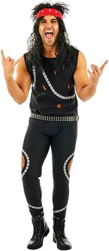Fun Shack Mens 80s Rocker Costume Men, Rocker Halloween Costume Men, 80s Rock Costume Men, 80's Rocker Costume Men in Saudi Arabia