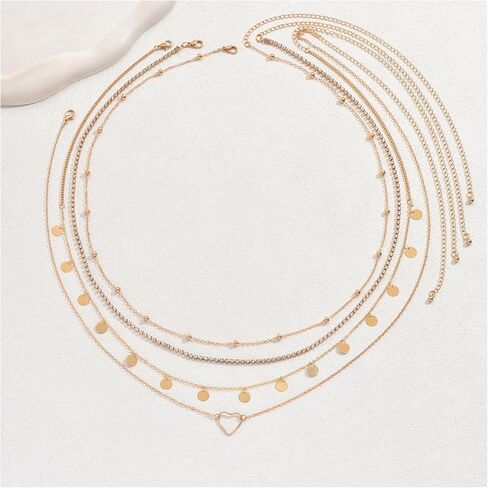 Sexy 4Pcs Rhinestone Waist Chain Jewelry,Bikini Festival Crystal Belly Body Chain Jewelry Summer Beach Multi-layered Sequin Tassel Body Chain Jewelry for Women in Saudi Arabia