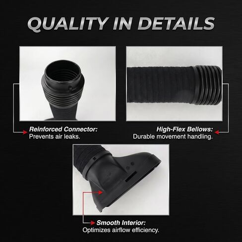 Air Intake Hose Pair Left & Right Compatible with Mercedes-Benz S550 S63 AMG W222 C217 4.7L 5.5L V8 - Engine Air Duct Replaces 2780904982 2780905082 in Saudi Arabia