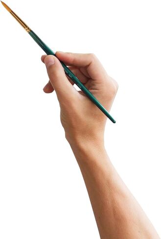 Pro Art Brush نايلون ذهبي مستدير #10/0, فرش الطلاء, مجموعة فرش طلاء أكريليك, فرش طلاء أكريليك, فرش صغيرة, فرشاة الرسم, فرش in Saudi Arabia
