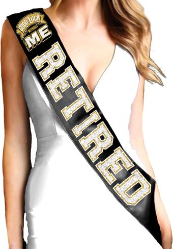 Retirement Gifts for Men or Women - PREMIUM GRADE SATIN Sash - Retirement Party Keepsake Gift in Saudi Arabia
