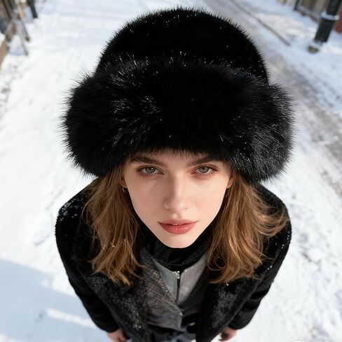 Women's Winter Bucket Plush Warm Hat, Fashionable Hats in Cold Weather Outdoor Activities in Saudi Arabia