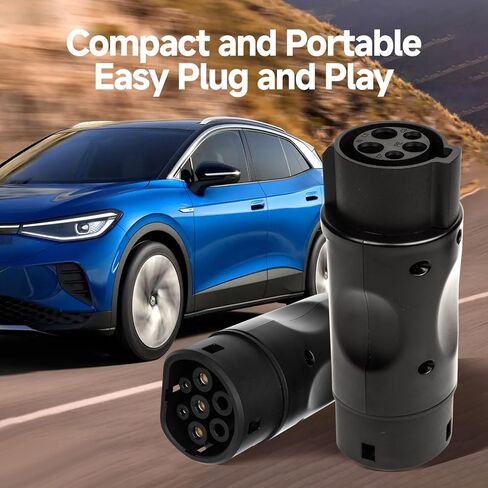Orceeda J1772 to Tesla Charger Adapter, Max 80A 250V for Tesla Model 3/Y/X/S Charging Adapter, Compatible with SAE J1772 EV Charge to Tesla Adapter in Saudi Arabia