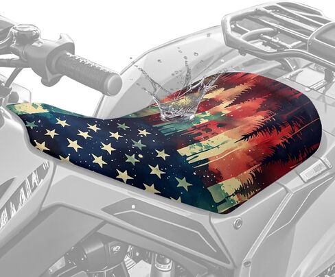 Hunting Universal ATV Seat Covers Four Wheeler Seat Cover Waterproof Protection Accessories Compatible with Most ATV Seats Dirt Bike Fits Summer(Green) in Saudi Arabia