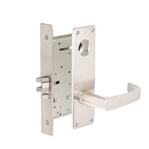 CORBINRUSSWIN ML2057-NSN-626-LC 626 Satin Chrome, Lever NSN Newport, Storeroom, Steel; Stainless Steel; Brass