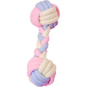 QWINEE Dog Chew Toy for Aggressive Chewers Interactive Dog Rope Toys for Boredom Colorblock Rope Knot Puppy Ball Toy for Small Medium Dogs Multicolor One Size