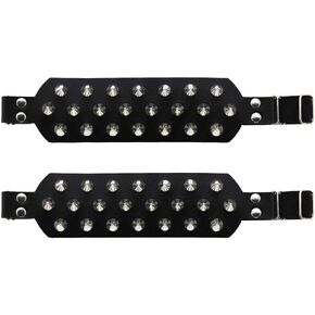 Multicolor Simulated Leather PU One Pair Spiked Rivets Elastic Garter Belt Lingerie Suspender
