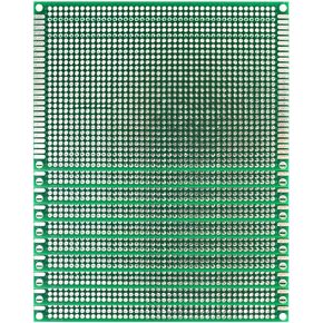 Eagles 10PCS 9x15 cm Double Sided PCB Board,Tinned Prototype Diy Universal FR4 Printed Circuit PCB Board Protoboard pcb kit Electronic Board compatible with Arduino Kits