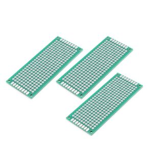 Fielect 3Pcs 30 x 70mm Double Sided PCB Board Universal Printed Circuit Proto Board for DIY Soldering Electronic Projects Practice Test Circuit