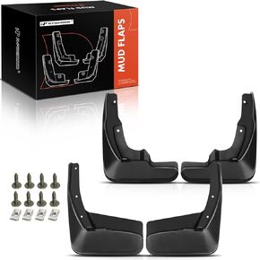 A-Premium Set of 4PCS Mud Flaps Splash Guards Mudguards Mudflaps with Hardware Kits Accessory Compatible with Toyota Venza, 2009-2016, Sport Utility, Front and Rear (Driver & Passenger Sides)