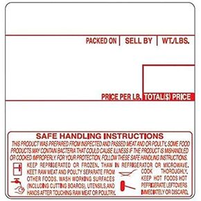 CAS 8010 Scale Label, Printing Scale Label 12 Rolls/Made in USA (8010)