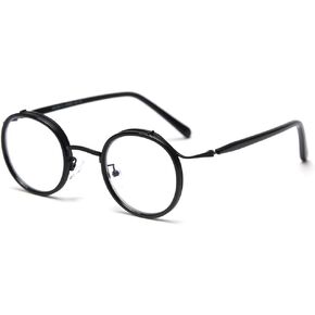kachawoo Retro Style Vintage Round Glasses Frame Acetate Clear Lens Optical Eyewear