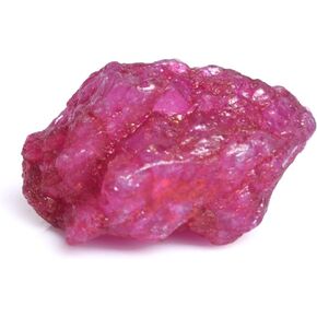 GEMHUB Natural Rough Ruby 16.50 Ct. Certified Healing Crystal Loose Gemstone