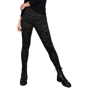 Sanctuary Runway Ponte Leggings with Functional Pockets in Forest Camo