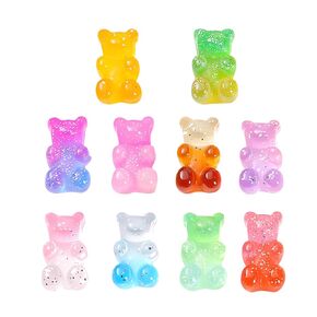 Colorful Gummy Bear Brooch Pin-Cute Gummy Bear Brooch Pin Sweets Candy Badge Backpack Hat Fashion Accessory (12pcs)