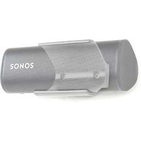 Spartan Mounts Bluetooth Speaker White Wall Mount - for SONOS ROAM Bluetooth Speaker, Low Profile, Home, Office, Garage, Dorm, Patio, Auto, RV, Boat, Mount Anywhere Design, Black