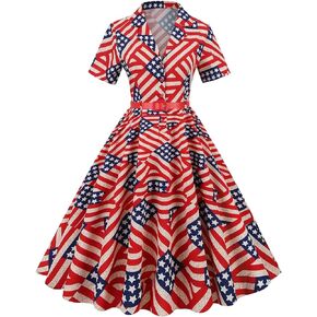 Women's Summer Dress 1950s Vintage Sleeveless Floral Polka Dot Print Midi A-line Dress Elegant Evening Dress S-XXL