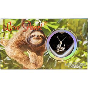 مجموعة أمنيات الحيوانات من Love Pearl Creations مع قلادة متدلية (الكسلان)