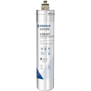 خرطوشة فلتر Pentair Everpure H-300-NXT سريعة التغيير، EV927441، للاستخدام في أنظمة مياه الشرب Everpure H-300-NXT، سعة 300 جالون، 0.5 ميكرون، فضي