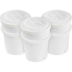 AquaBliss Replacement Water Filter Cartridges – XL 2 Times Longer Lasting, Purifying Water Filters Deliver Clean Tasting Drinking Water Free from Harmful Disinfectants & Sediment. 3-Pack (AB-FWPC)