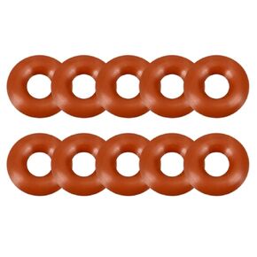 uxcell Silicone O-Ring, 19mm Outside Diameter, 15mm Inner Diameter, 2mm Width, VMQ Seal Rings Sealing Gasket Red, 10PCS