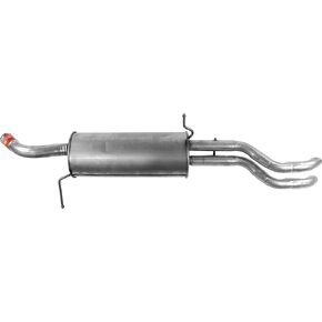 Walker Quiet-Flow SS 55695 Direct Fit Exhaust Muffler Assembly 1.875" Inlet (ID) 1.986" Inlet (OD) 1.75" Outlet (OD) for Ford Fiesta