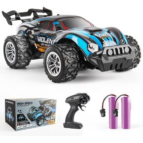 BEMITON Remote Control Car, 1:18 Scale Race Car Truck Toys, Fast 2.4GHz All Terrain 2WD High Speed 20+ Km/h Off-Road RC Vehicle Truck, Best Gift for 6 7 8 9 10 11 12+ Year Old Boys and Kids in Kuwait
