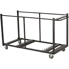 Lifetime 80193 Table Cart with Heavy Duty Steel, Black Sand Finish & 80525 Commercial Chair Cart