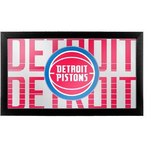 Trademark Gameroom NBA1500-DP3 NBA Framed Logo Mirror - City - Detroit Pistons