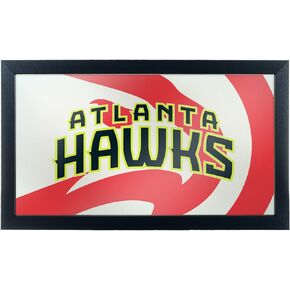 Trademark Gameroom NBA1500-AH2 NBA Framed Logo Mirror - Fade - Atlanta Hawks