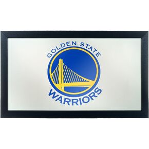 Trademark Gameroom NBA1500-GSW2 NBA Framed Logo Mirror - Fade - Golden State Warriors
