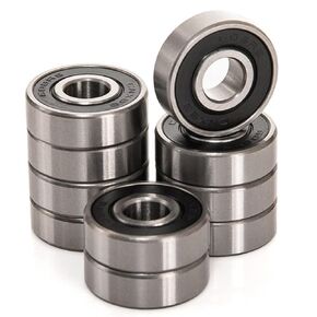 10 PCS 6002-2RS Double Rubber Sealed Deep Groove Ball Bearings 15x32x9mm, Deep Groove Ball Bearing ABCE-3 Pre-Lubricated (6002-2RS, 10)