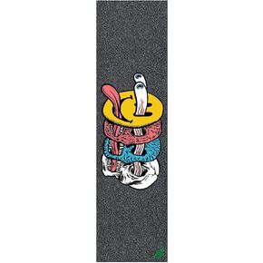Mob Skateboard Griptape Smile Trip Graphic 9''x33'' Grip Tape Sheet, Multicolor