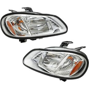 SUPERFASTRACING Pair Headlights Headlamps Left & Right Set Replacement for 2004-2013 Freightliner M2 106 M2 112