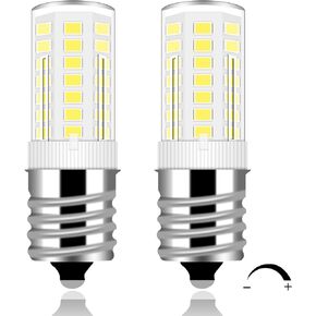 Kei D28x Kel 2816x لمبة الثلاجة 4W E17 LED لمبة ضوء الفريزر استبدال لمبة ضوء الثلاجة Kei 125v 40W مصابيح الأجهزة المطبخ ضوء عكس الضوء E17 قاعدة متوسطة أبيض بارد 6000K، 2 حزمة