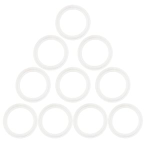 50.5mm OD Tri Clamp Gasket Silicone O-Ring for 1.5" Tri Clover (Pack of 10)