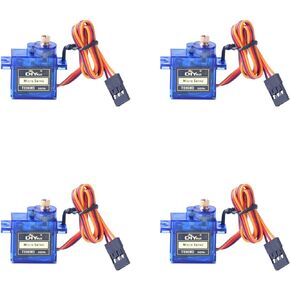 4 Packs TS90MD 9g Micro Full Metal Gear Digital Servo 270 Degree Controllable Angle RC Servo for RC Drone Smart Car