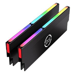 DS ARGB LED Rainbow Cooler Heat Sink Cooling Vest Fin Radiation Dissipate for DIY PC Game Overclocking MOD DDR DDR3 DDR4 (3rd Gen, M Series)