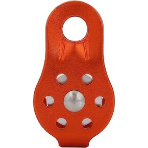 26KN Climbing Pulley Aluminium Alloy Wheel Swivel Block for 12mm Rope Climbing Rescue