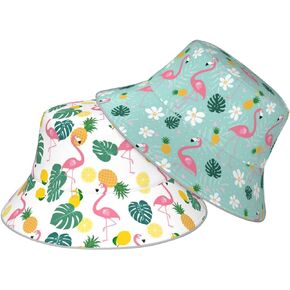 Bucket Hat for Women & Men Cute Summer Bucket Hats Packable Beach Sun Hat Reversible Trendy Fisherman Hats for Travel