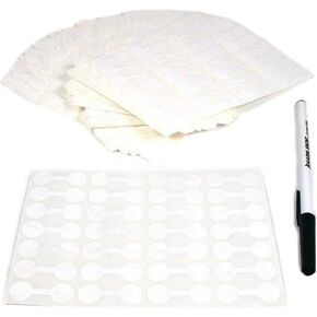 1000 Jewelry Price Tags Self-Stick Ring Chain Display