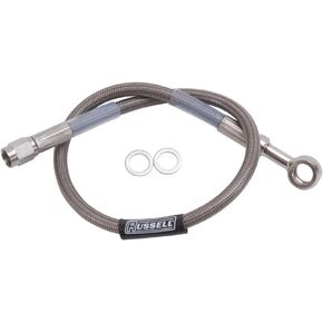 Russell 657032 Endura 10mm Banjo to Straight -3AN Brake Hose Assembly - 15"