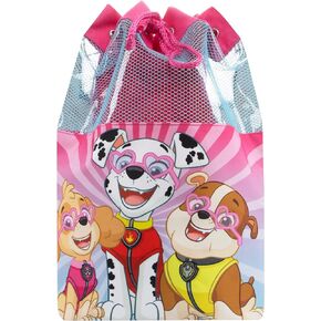Paw Patrol Girls Swim Bag | Girls Drawstring Bag | Marshall, Rubble And Skye Backpack For Girls | Official Merchandise