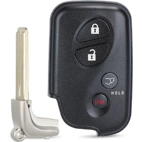 Smart Key Fob Transmitter Keyless Entry Remote Replacement for Lexus RX350/RX450/GX460/LX570/CT200h 2009-2015 271451-5290GNE Board FCC:HYQ14ACX P/N:89904-48191 4Buttons