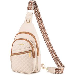 Atelaris Leather Sling Bag for Women,Fashion Crossbody Bags Fanny Packs for Women,Chest Bag for Travel Sport