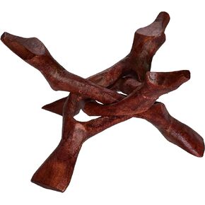 Abalone Shell with Wood Stand - Sage Smudge Kit, Incense Bowl (Stand Plus 6 1/2-7 1/2 Inch Shell)