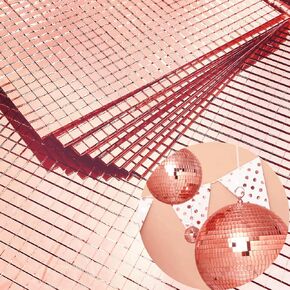 4800pcs Self-Adhesive Rose Gold Craft Mirrors Mosaic Tiles Sticker Decoration Mini Glass Square Glass Sticker,5mm by 5mm