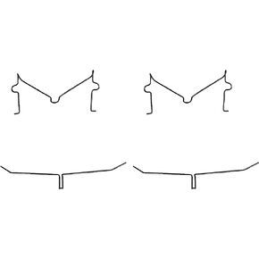 Dorman HW13271 Front Disc Brake Hardware Kit Compatible with Select Toyota Models