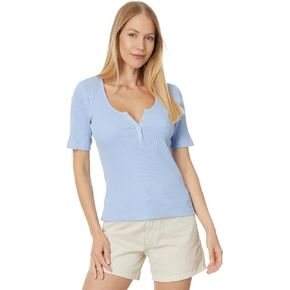 Pact Women's Favorite Rib Henley Top