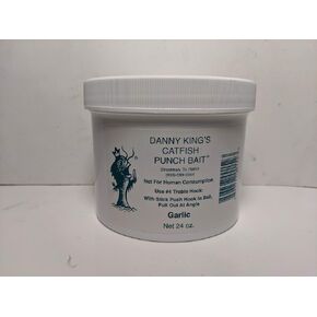 Danny King Punch Bait - Garlic, 24 oz Jar, Catfish Bait Made in The USA